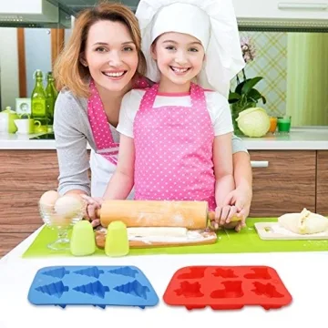 3 Pcs Christmas Silicone Molds for Baking and Crafts