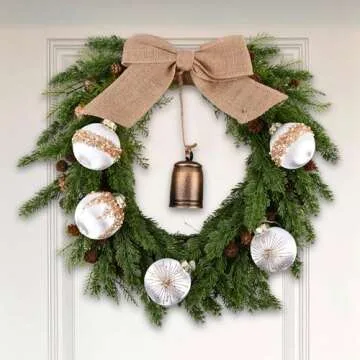 Luxury White Gold Christmas Ball Ornaments for Holiday Decor