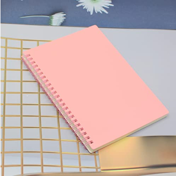 Yansanido A5 Spiral Notebooks 4-Pack Colorful Durable