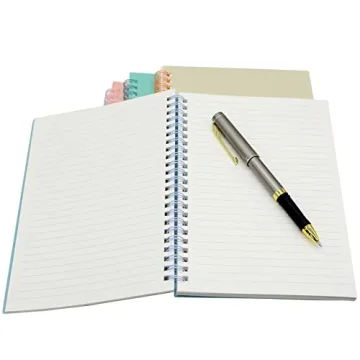 Yansanido A5 Spiral Notebooks 4-Pack Colorful Durable