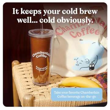 Chamberlain Coffee Tumbler - Stylish Insulated Drinkware