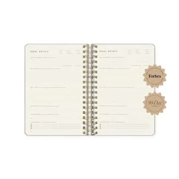 Full Focus Leather Coil Planner by Michael Hyatt - The #1 Daily Planner to Set Annual Goals, Increase Focus, Eliminate Overwhelm, and Achieve Your Biggest Goals - Hardcover (Oatmeal)