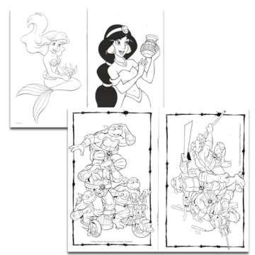 24 Pack Small Coloring Books for Kids Ages 4-8, 2-4 - Bulk Coloring Bundle Classroom Rewards, Prizes, PreK Kindergarten Party Favors with Disney, Nick, More | Mini Activity Books for Boys, Girls