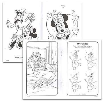 24 Pack Small Coloring Books for Kids Ages 4-8, 2-4 - Bulk Coloring Bundle Classroom Rewards, Prizes, PreK Kindergarten Party Favors with Disney, Nick, More | Mini Activity Books for Boys, Girls