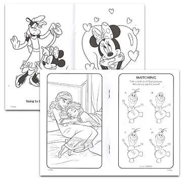 24 Pack Small Coloring Books for Kids Ages 4-8, 2-4 - Bulk Coloring Bundle Classroom Rewards, Prizes, PreK Kindergarten Party Favors with Disney, Nick, More | Mini Activity Books for Boys, Girls