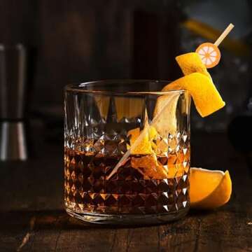 Honbay 100PCS Orange Bamboo Cocktail Picks for Any Event