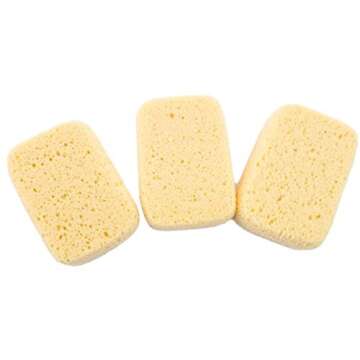 Michelle's Melting Pot Foam Bath Sponge Shower Sponge 3 Count (Smooth Yellow)