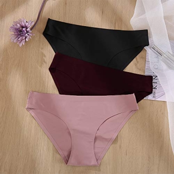 FINETOO 6 Pack Women's Seamless Hipster Underwear