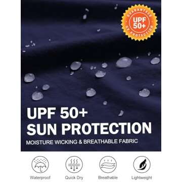 PINSPARK Women Zip Off Hiking Pants Plus Size Water Resistant Pants Convertible Shorts Lightweight Camping Travel Sweatpants Navy Blue XXL