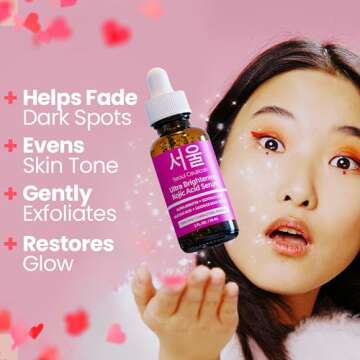 SeoulCeuticals Korean Skin Care Kojic Acid Serum Alpha Arbutin Serum – Dark Spot Remover Corrector...