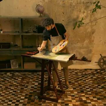 MEEDEN Studio Easel - Adjustable Solid Beech Wood Easel