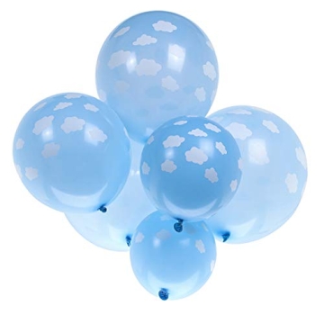 Bastex 10 White Cloud Latex Balloons for Every Occasion