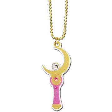Stunning Sailor Moon Moon Stick Necklace for Anime Lovers