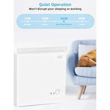 Compact 5.0 cu.ft KRIB BLING Chest Freezer with Removable Basket