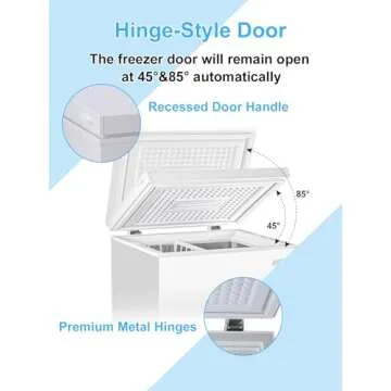 Compact 5.0 cu.ft KRIB BLING Chest Freezer with Removable Basket