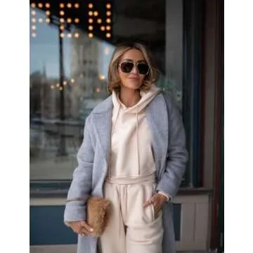 Flygo Womens Fleece 2 Piece Sweatsuit Cozy and Stylish