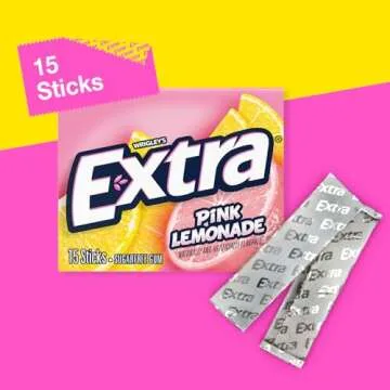 EXTRA Sugar-Free Pink Lemonade Chewing Gum 150 Sticks