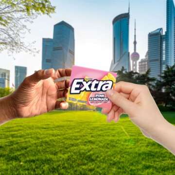EXTRA Sugar-Free Pink Lemonade Chewing Gum 150 Sticks