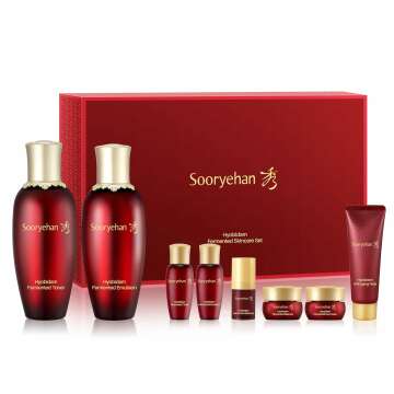 Sooryehan Hyobidam Fermented Skincare Gift Set (13.53fl oz) - Premium Korean Skin Care for Intense H...