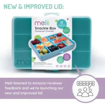 High-Quality melii Snackle Box with 12 Compartments