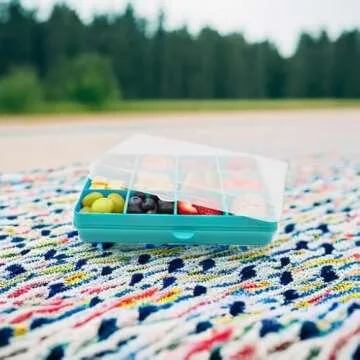 High-Quality melii Snackle Box with 12 Compartments