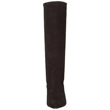 Franco Sarto Womens Katherine Pointed Toe Knee High Boots Black Stretch Suede 8 M