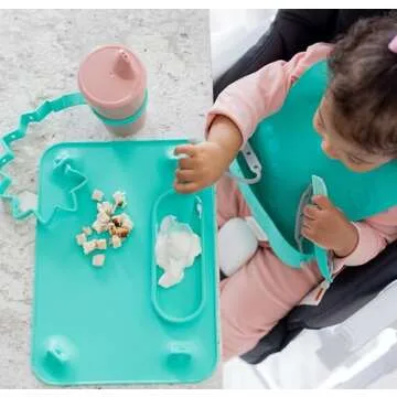 BUSY BABY Silicone Mat for Mealtime & Travel Convenience