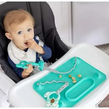 BUSY BABY Silicone Mat for Mealtime & Travel Convenience