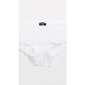 Never Say Never Naughtie Lowrider Hotpant - Crotchless Boyshorts