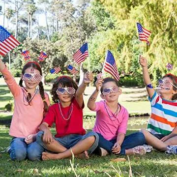 MOVINPE 120 Pcs Patriotic Party Favors for 4th of July