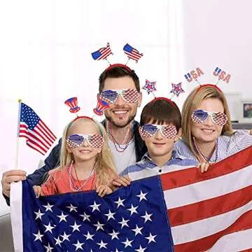 MOVINPE 120 Pcs Patriotic Party Favors for 4th of July