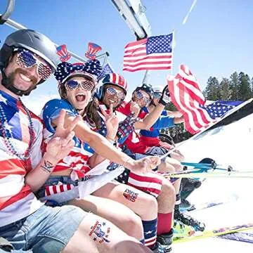 MOVINPE 120 Pcs Patriotic Party Favors for 4th of July