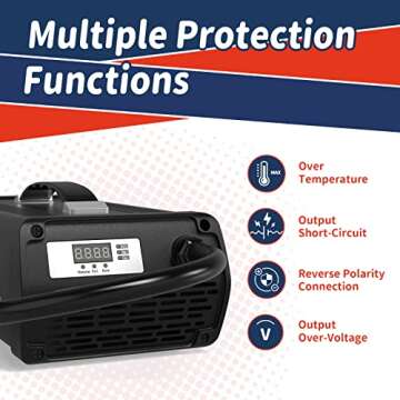 Timeusb 14.6V 40A Fast Charging LiFePO4 Battery Charger with 40A Large Output Current, Smart Dedicat...