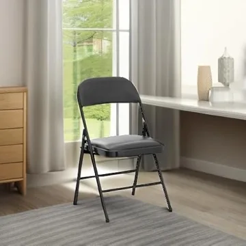 Nazhura Folding Chairs 4 Pack - Stylish & Durable Seating