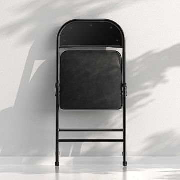 Nazhura Folding Chairs 4 Pack - Stylish & Durable Seating
