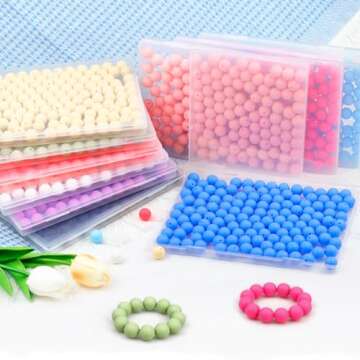 120PCS FIVEIZERO Silicone Beads for Crafting Fun
