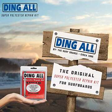 Ding All 4 Oz Polyester Surfboard Repair Kit
