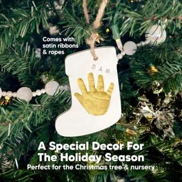 KeaBabies Trove Baby Footprint Kit - Keepsake Ornaments