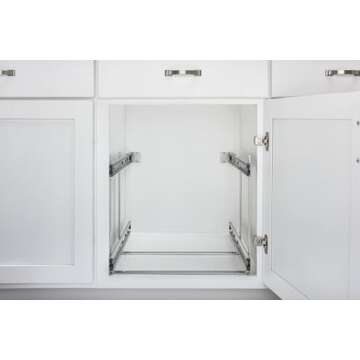 Rev-A-Shelf Two-Tier Steel Wire Pullout Cookware Cabinet Organizer w/Soft-Close