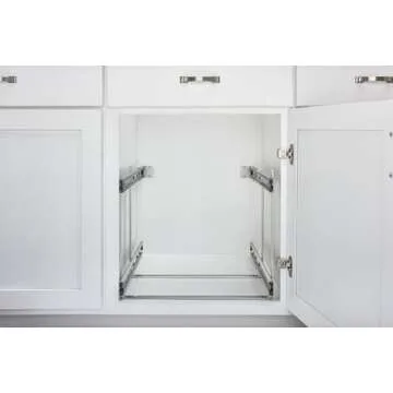 Rev-A-Shelf Two-Tier Steel Wire Pullout Cookware Cabinet Organizer w/Soft-Close