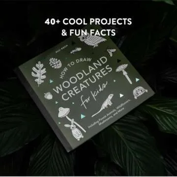 Mushrooms & Woodland Creatures: How to Draw Books for Kids with Woodland Creatures, Bugs, Plants, and Fungi (How to Draw For Kids Series)