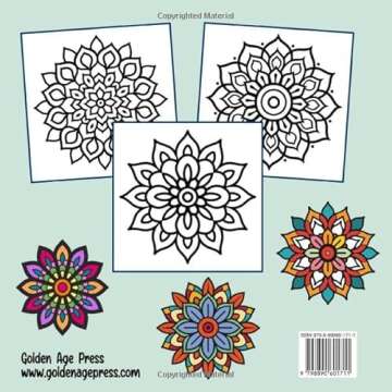 Mandalas Bold & Easy Coloring Book: Simple Large Print Geometric Patterns, Relaxing Designs for Adults, Kids & Beginners