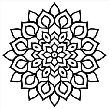 Mandalas Bold & Easy Coloring Book: Simple Large Print Geometric Patterns, Relaxing Designs for Adults, Kids & Beginners