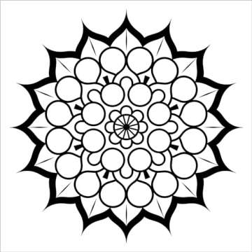 Mandalas Bold & Easy Coloring Book: Simple Large Print Geometric Patterns, Relaxing Designs for Adults, Kids & Beginners