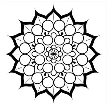 Mandalas Bold & Easy Coloring Book: Simple Large Print Geometric Patterns, Relaxing Designs for Adults, Kids & Beginners