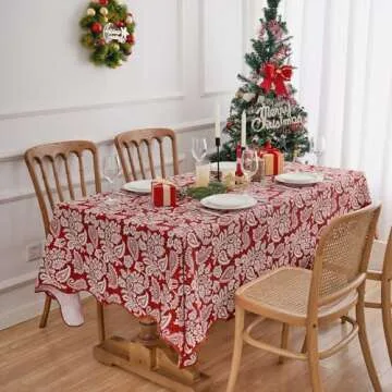 EHouseHome Boho Tablecloth - Chic Spill Proof Table Cover