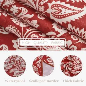 EHouseHome Boho Tablecloth - Chic Spill Proof Table Cover