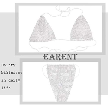 Silver Rhinestone Body Chain Set Beach Nightclub Rave