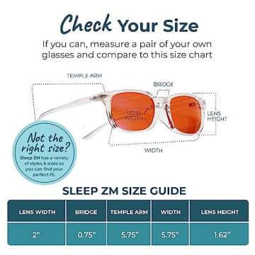 Sleep ZM Transparent Crystal 99% Blue Light Glasses for Computer, TV, Gaming Improve Sleep by Naturally Producing Melatonin - Women + Men