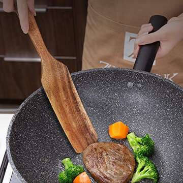 Buy AOOSY 5 Pcs Acacia Wood Cooking Utensil Set